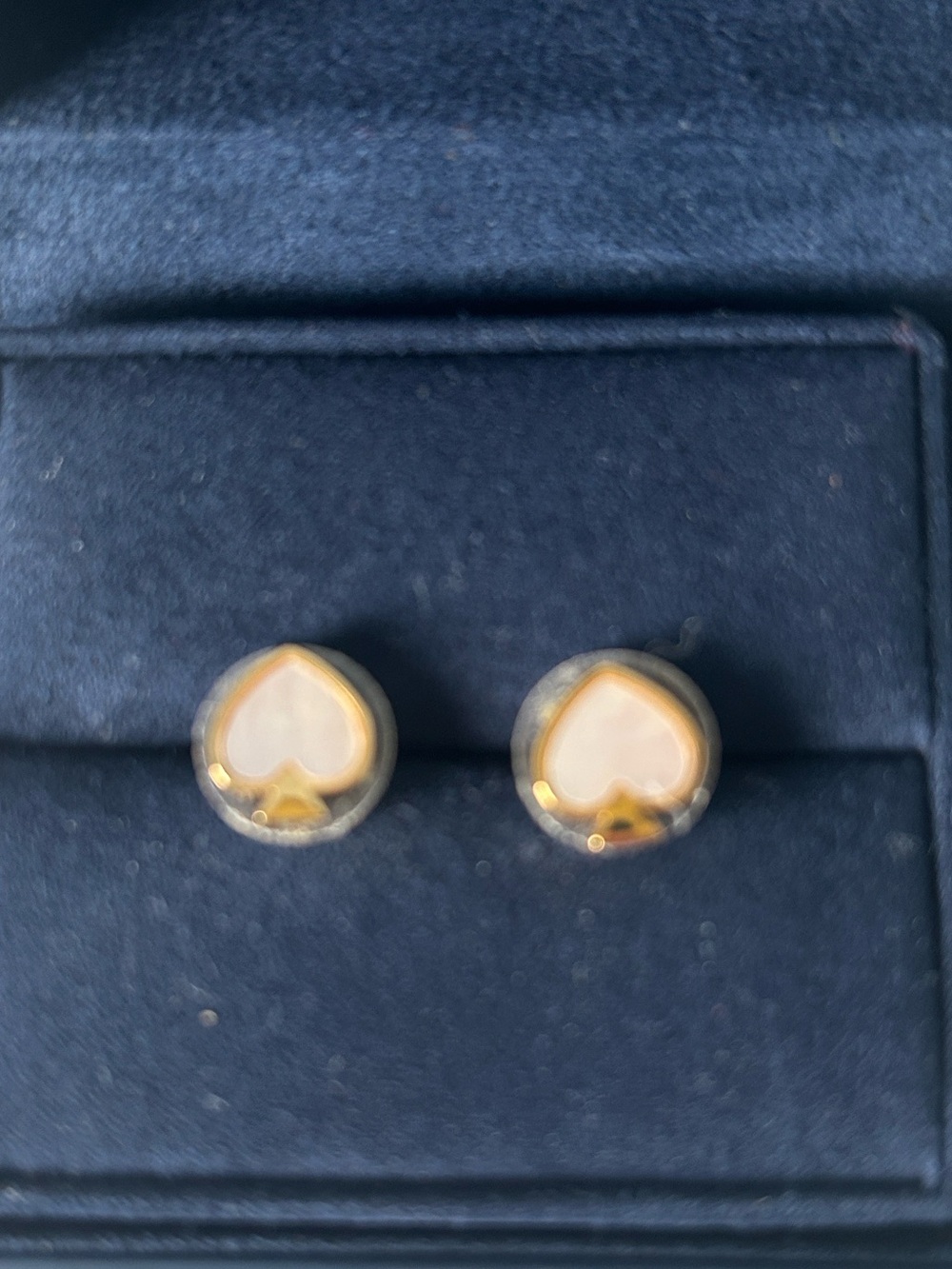 kate spade Gold-tone Logo Stud Earrings